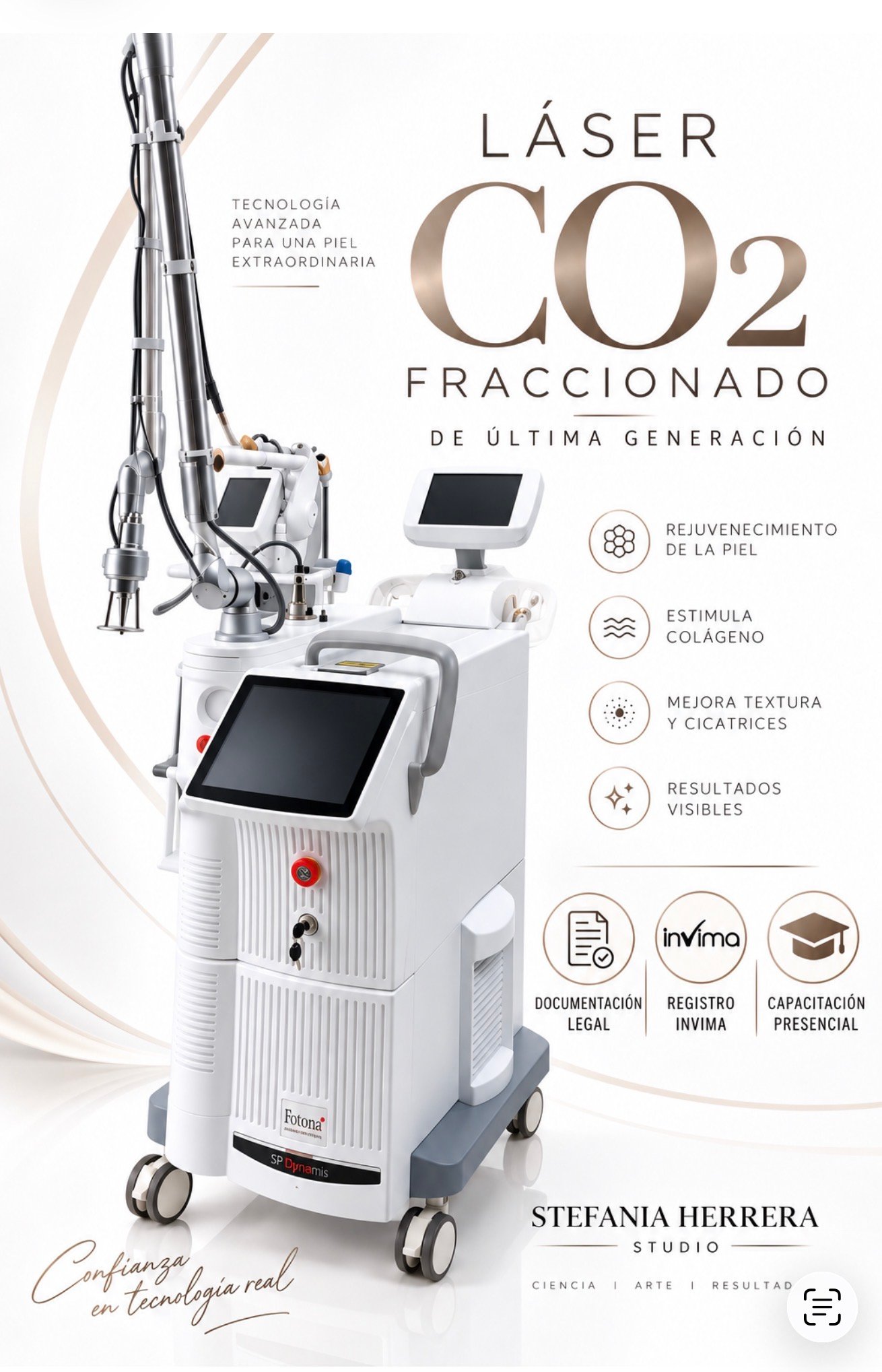 Imagen original de otro equipo estético CO2